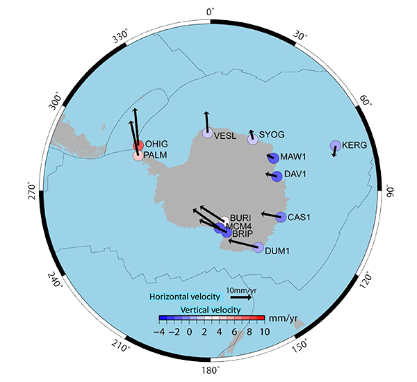 Crustal movement in Antarctica as seen by IGS Data