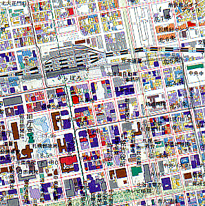 画像：都市機能図(部分拡大)