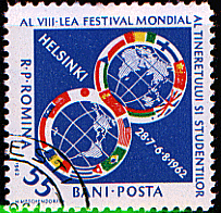 世界図の切手２