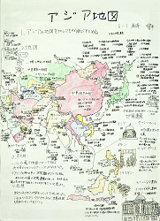 作品：アジアの世界遺産地図