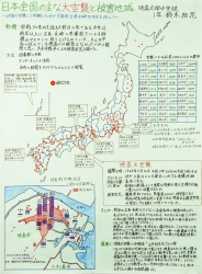 作品：日本全国の主な大空襲と被害地域