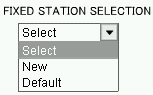 fixed station selection