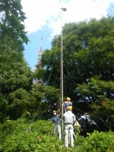 東京麻布GNSSタワー設置
