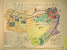 画像：「徳島県のコンビニ数と人口・交通の関係について」