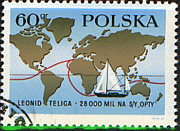 世界図の切手７