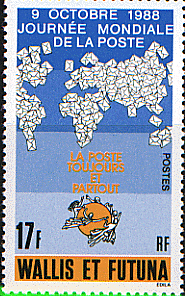 世界図の切手８