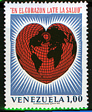 世界図の切手４