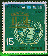 世界図の切手６