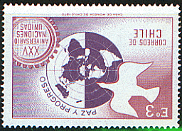 世界図の切手８