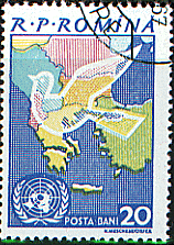 世界図の切手９