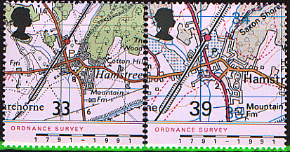 地形図の切手１