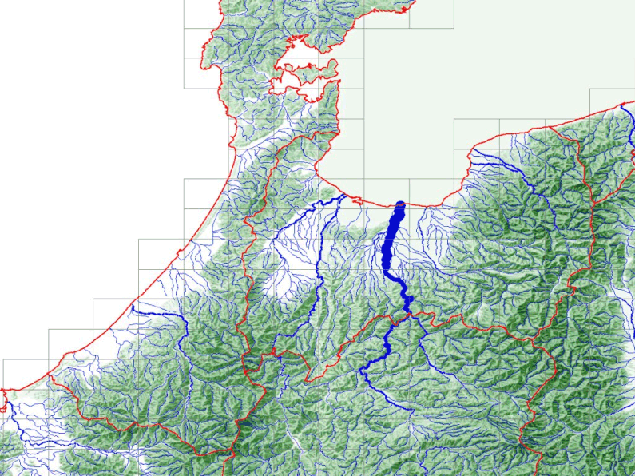 河川流量シミュレーションの結果