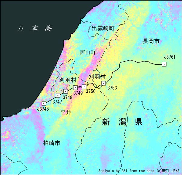 図：水準測量観測路線