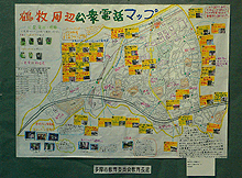 画像：「鶴牧周辺公衆電話マップ」