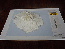 画像：地図模型：「利尻島」