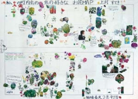 作品：私の町内会の虫の好きなお花MAP