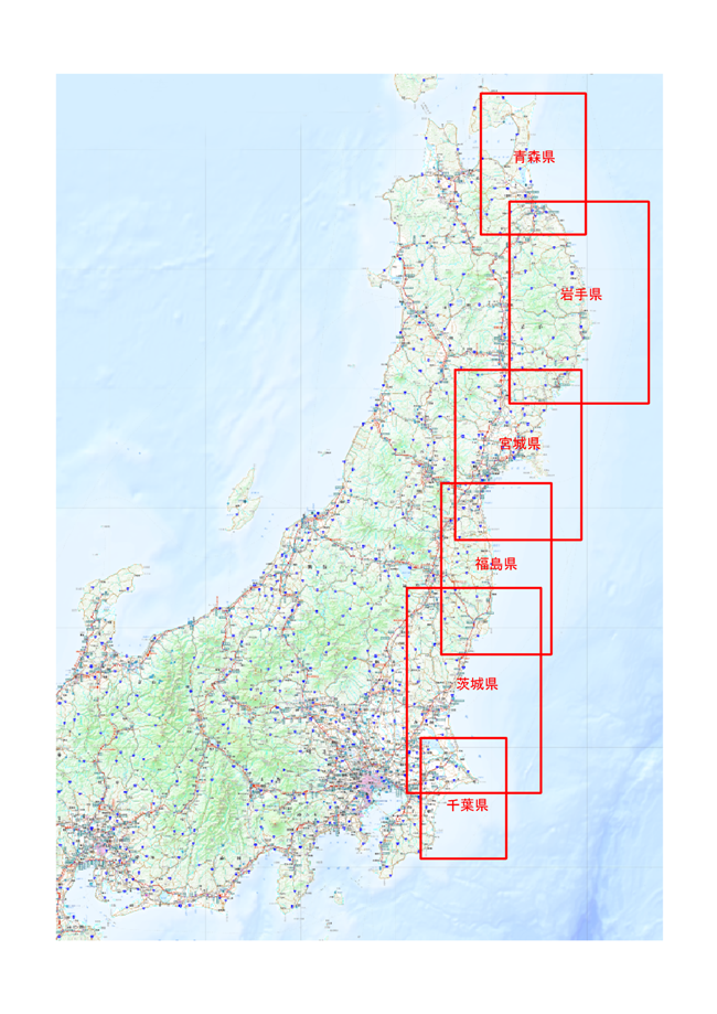 東日本インデックス地図