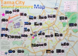 作品：Tama City sound Pressure Map