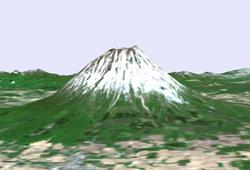成層火山の画像