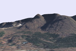火山岩尖の画像