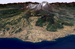 火山麓扇状地の画像