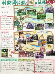 作品：神楽岡公園、季節の草花MAP