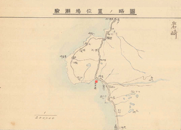 Brief map of Iwasaki Tide Station (image)