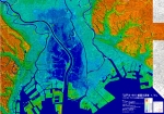 江戸川・中川・綾瀬川1のデジタル標高地形図