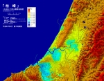 柏崎のデジタル標高地形図