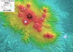 霧島山のデジタル標高地形図