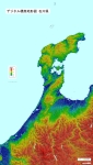 石川県のデジタル標高地形図