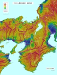 近畿地方のデジタル標高地形図