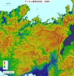 京都府のデジタル標高地形図