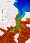 山国川流域のデジタル標高地形図
