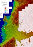 松山のデジタル標高地形図