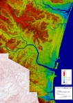 宮崎のデジタル標高地形図