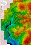 岩手山2のデジタル標高地形図