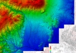 岩手山4のデジタル標高地形図
