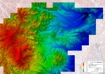 蔵王山2のデジタル標高地形図