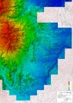 安達太良山3のデジタル標高地形図