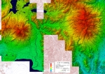 安達太良山4のデジタル標高地形図
