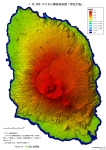 伊豆大島のデジタル標高地形図
