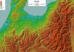 富山県のデジタル標高地形図