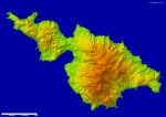 口永良部島のデジタル標高地形図