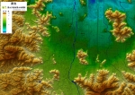 武生のデジタル標高地形図