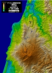 鳥海山のデジタル標高地形図