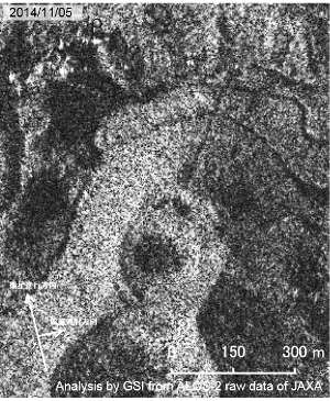 だいち２号による衛星SAR画像（2014年11月5日）