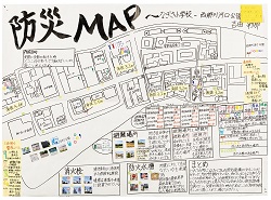作品：防災MAP～なぎさ小学校～西郷川河口公園～