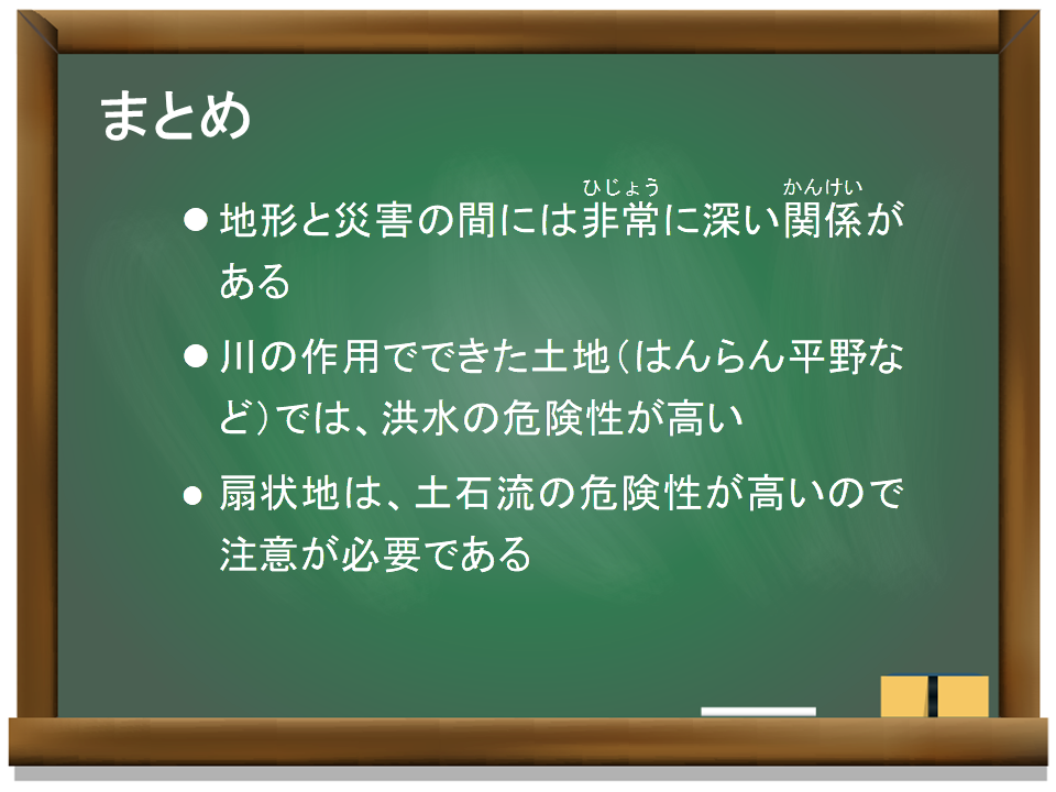 地形から学ぶ災害危険性