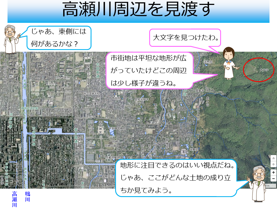 高瀬川の東側